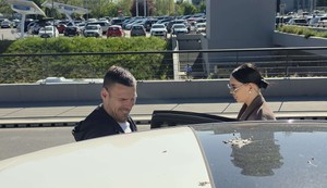 Katarina Grujić na aerodromu