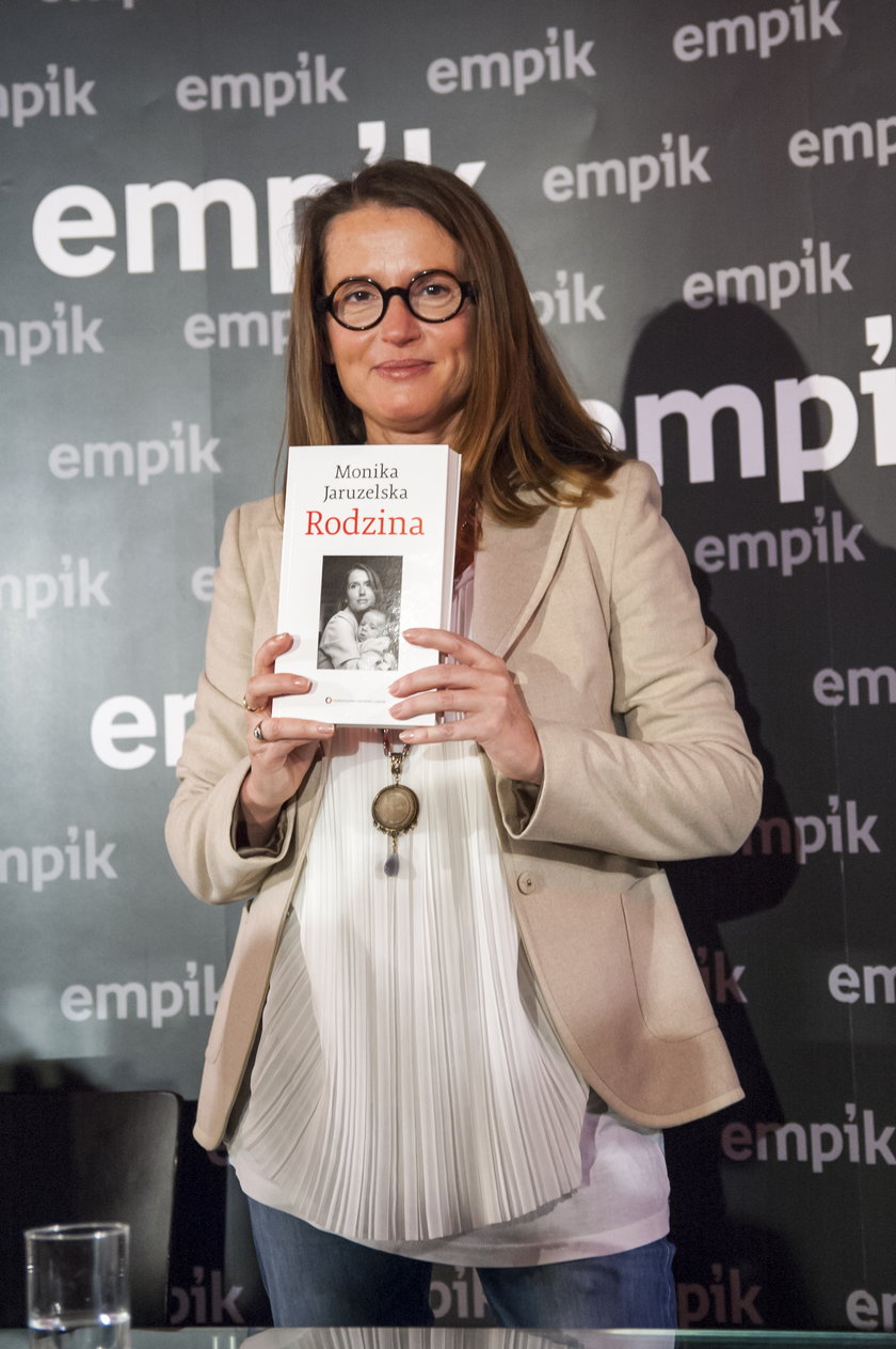 Monika Jaruzelska na promocji swojej książki.
