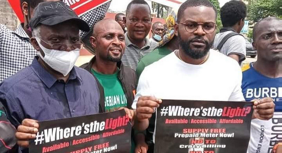 Rapper Falz joins dad Femi Falana, others to protest insecurity and poverty  | Pulse Nigeria