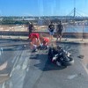 Oboren motociklista na Gazeli