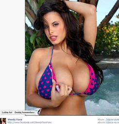 Biust w rozmiarze XXL. Modelka Wendy Fiore z polskimi korzeniami