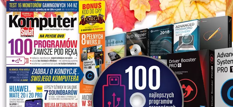 Komputer Świat 12/2018 z testem monitorów i programami przenośnymi