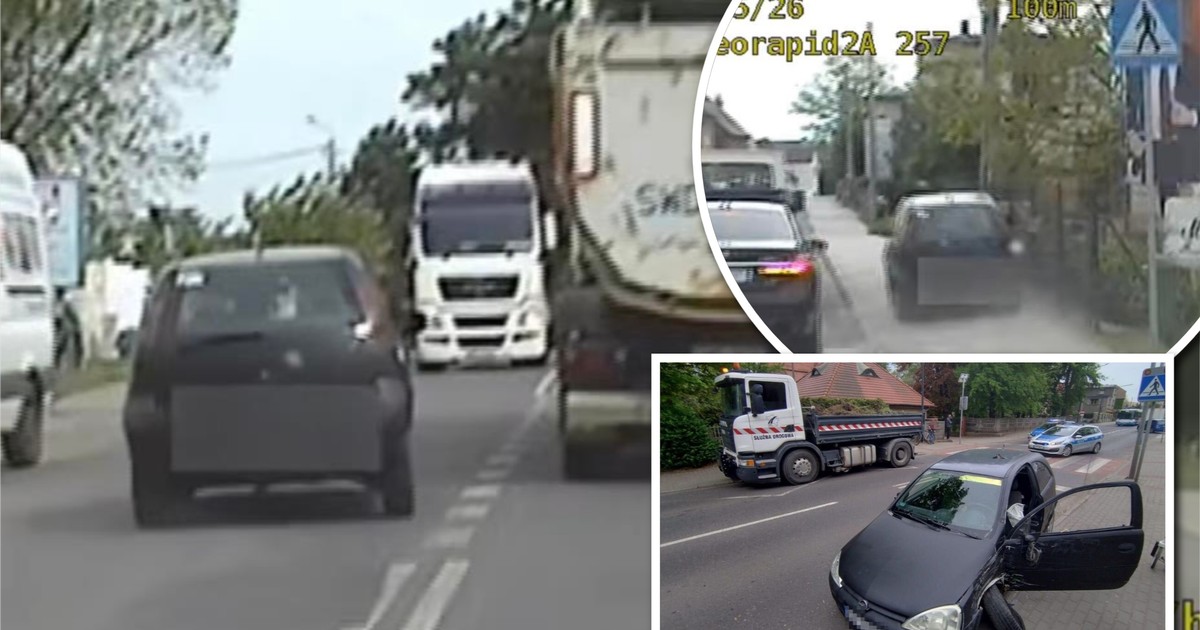 Szaleńczy pościg w Wodzisławiu: rajd po chodnikach obok przedszkola