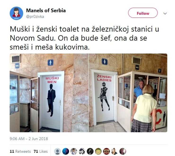 Toalet u novosadskoj Železničkoj stanici