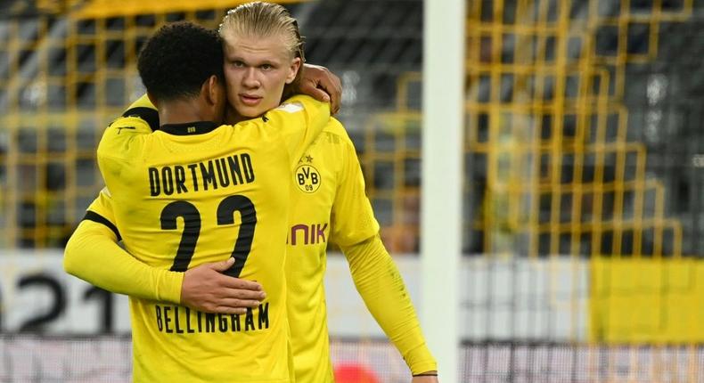 England midfielder Jude Bellingham and Norway striker Erling Braut Haaland are in outstanding form for Dortmund Creator: Ina Fassbender