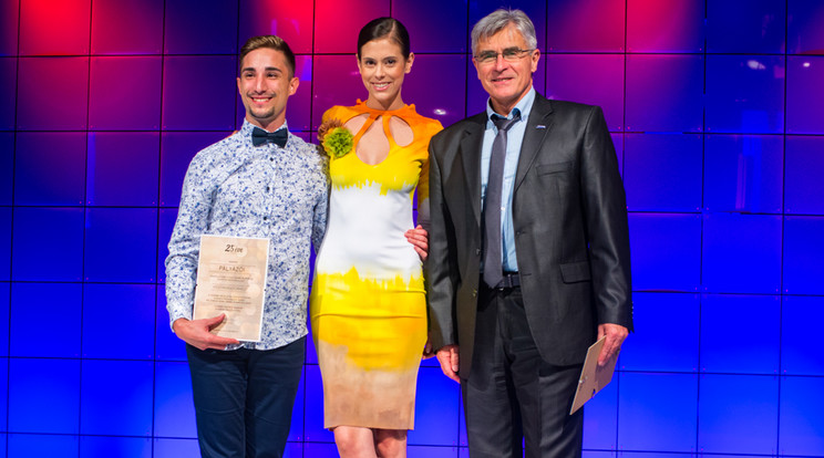 A közönségdíjat Varga Csaba ennek a ruhának köszönhetően nyerte meg / Fotó: Poli-Farbe Kft.