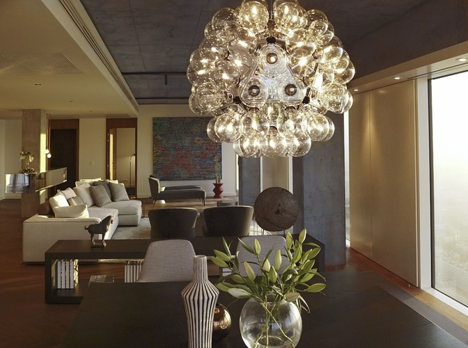 Złota 44 - wnętrze apartamentu pokazowego