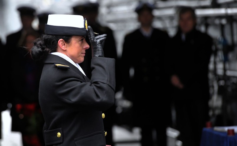 "Czuję ogromną dumę i satysfakcję z tego, że udało mi się osiągnąć cel na który tak długo pracowałam" - powiedziała w rozmowie z dziennikarzami pani kapitan Mazurek.