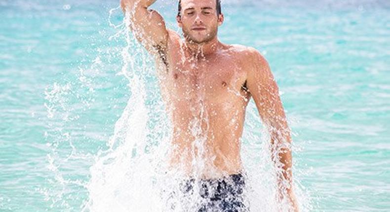 Scott Eastwood models for Davidoff Cool Water in Hawaii.