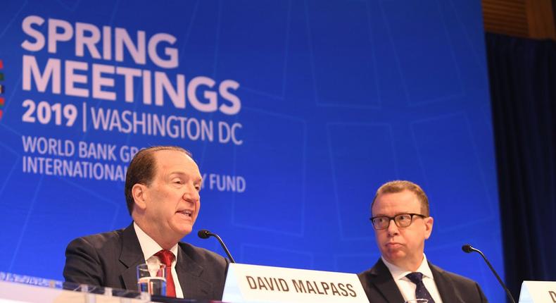 David Malpass delivers his first speech as the new president of the World Bank Group (Photo Credit: twitter/WorldBank)