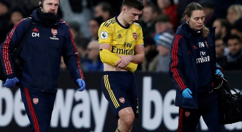 Kieran Tierney is expected to miss three months of action due to a dislocated shoulder