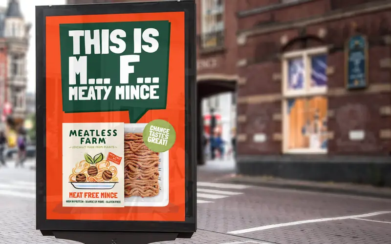 Billboardy reklamujące Meatless Farm