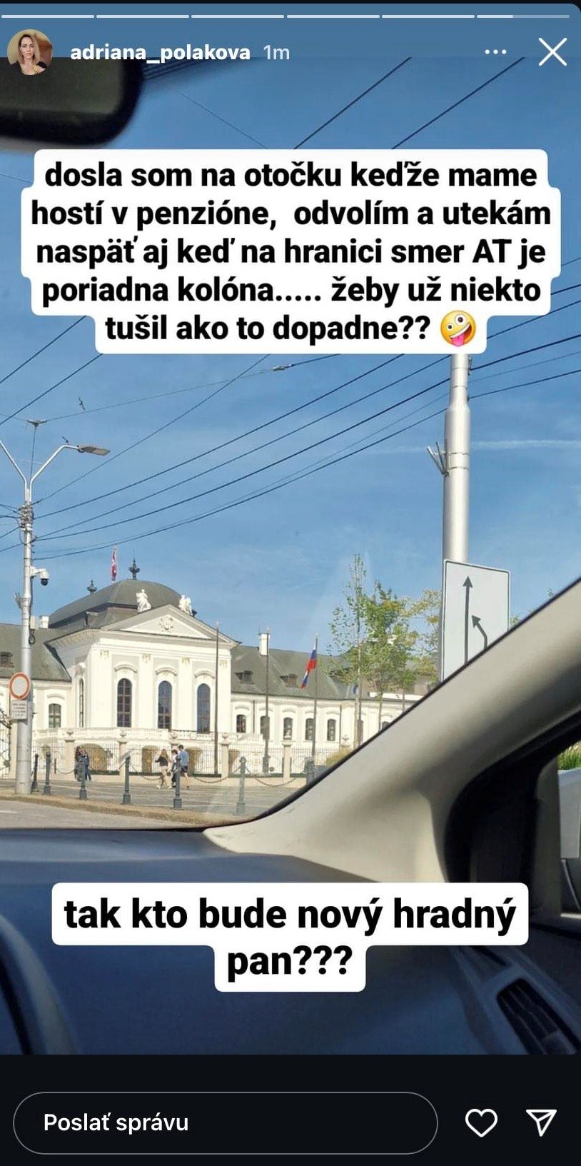 Adriana Poláková prišla na Slovensko, aby odovzdala svoj hlas vo voľbách.