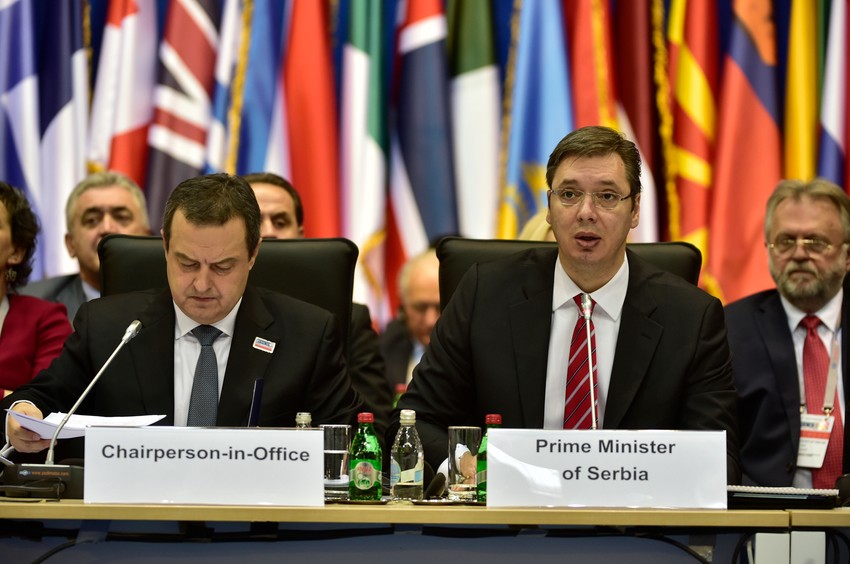 Dačić i Vučić na otvaranju Ministarskog sastanka OEBS u Beogradu