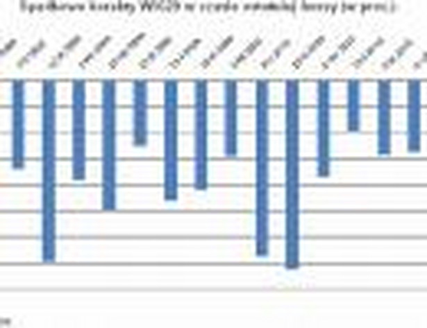 Spadkowe korekty WIG20 w czasie ostatniej hossy (w proc.) Fot. Open Finance