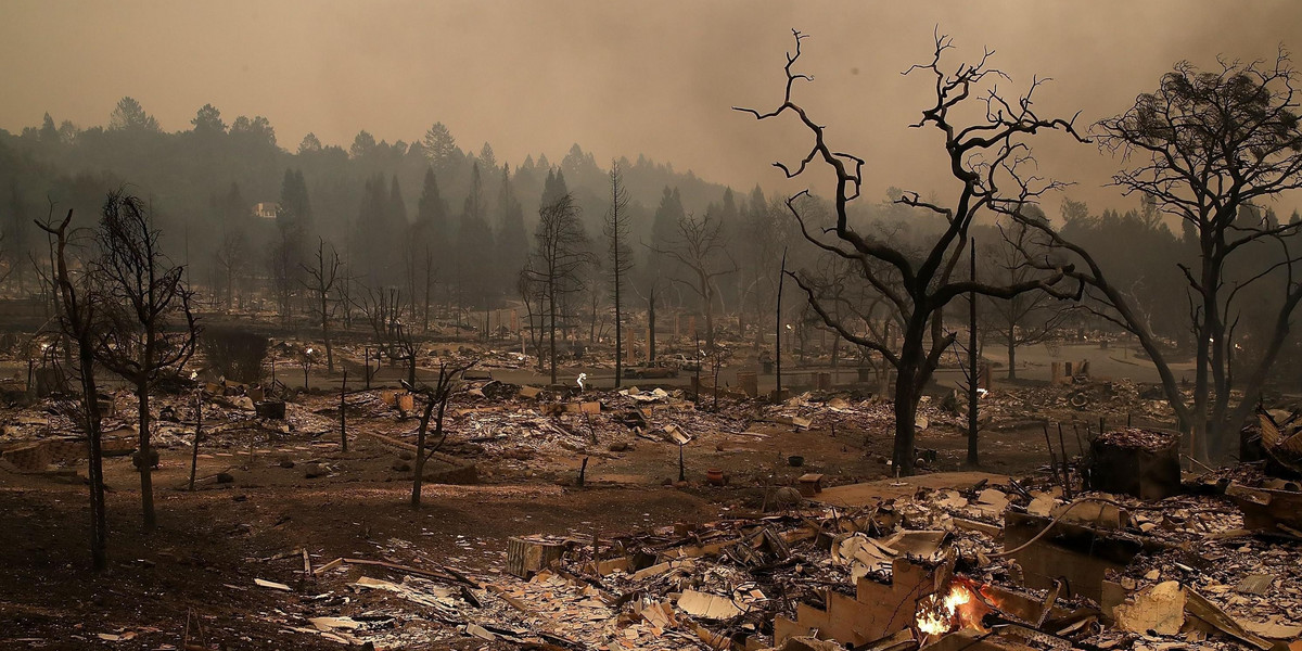 Pożary szaleją w północnej Kalifornii. Są ofiary śmiertelne