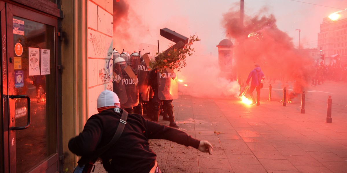 Bójki na Marszu Niepodległości