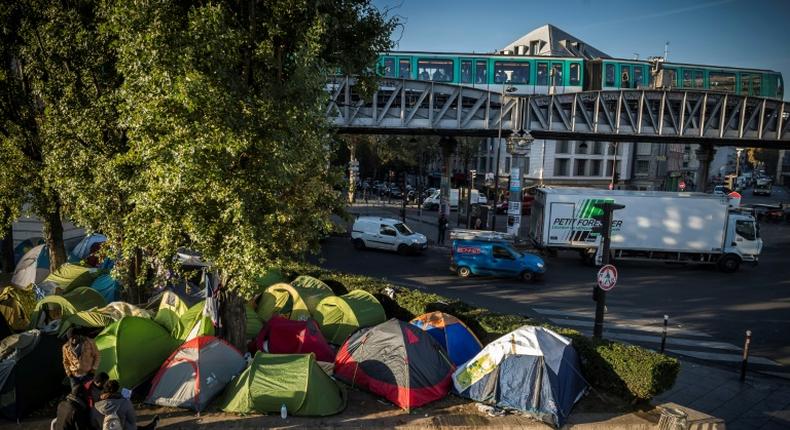 Around 500 migrants are estimated to be living in the Calais area, with hundreds more living in Paris