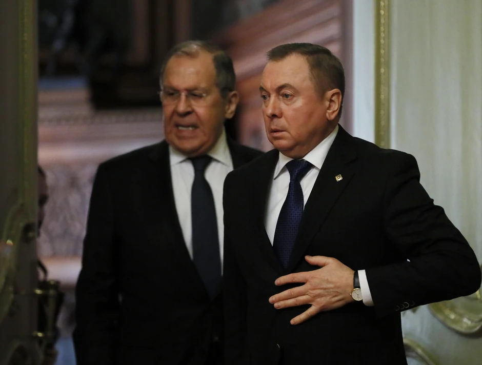 Sergej Lavrov i Vladimir Makej u Moskvi u novembru 2021.