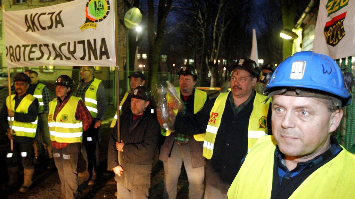 górnicy, protest, kompania węglowa, rząd