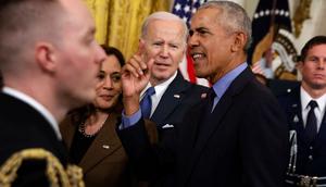 Barack Obama has been privately discussing his doubts about Biden's campaign.Chip Somodevilla/Getty Images