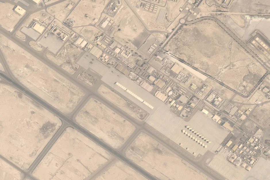 Šteta nakon iranskog napada na američku vazdušnu bazu Al Dafra u Abu Dabiju, Emirati, 15. marta