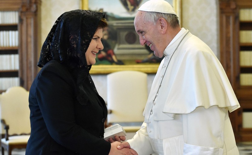 PAPIEŻ FRANCISZEK PRZYJĄŁ PREMIER SZYDŁO