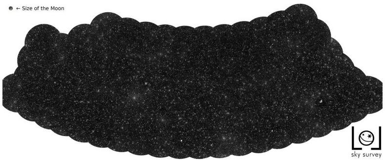 Mapa nieba z widocznymi czarnymi dziurami (kliknij w obrazek, aby zobaczyć mapę w większym rozmiarze)