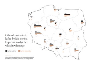 Mieszkanie bez wkładu własnego. Nie wszędzie taki kredyt będzie dostępny [MAPA]