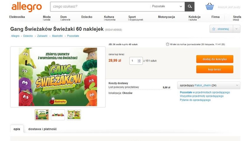 Polacy Sprzedają Naklejki I świeżaki Z Biedronki Na Allegro Polacy Sprzedają Naklejki I świeżaki Z Biedronki Na Allegro
