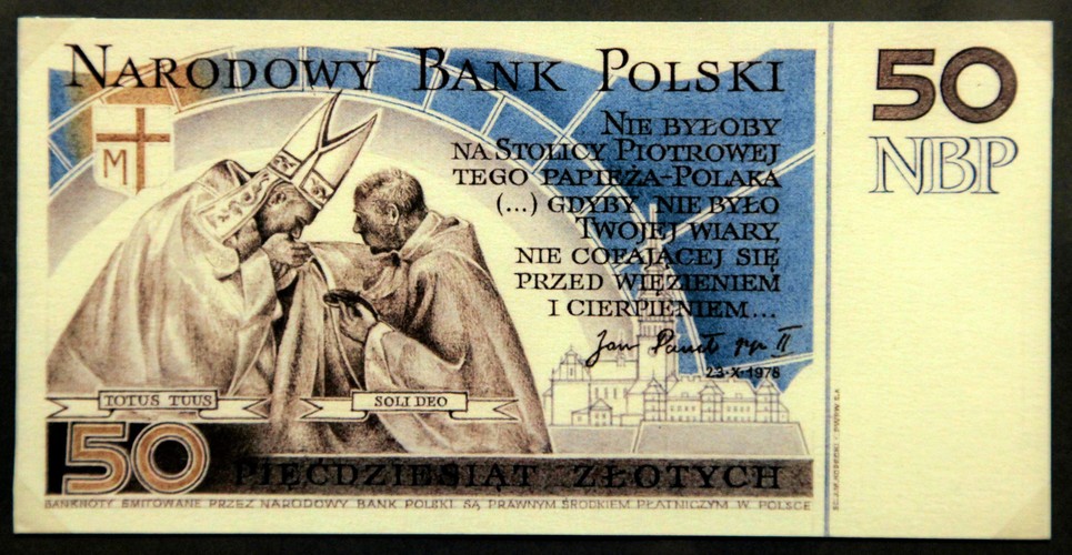 Banknoty polskie. Projektant i grafik ANDRZEJ HEIDRICH