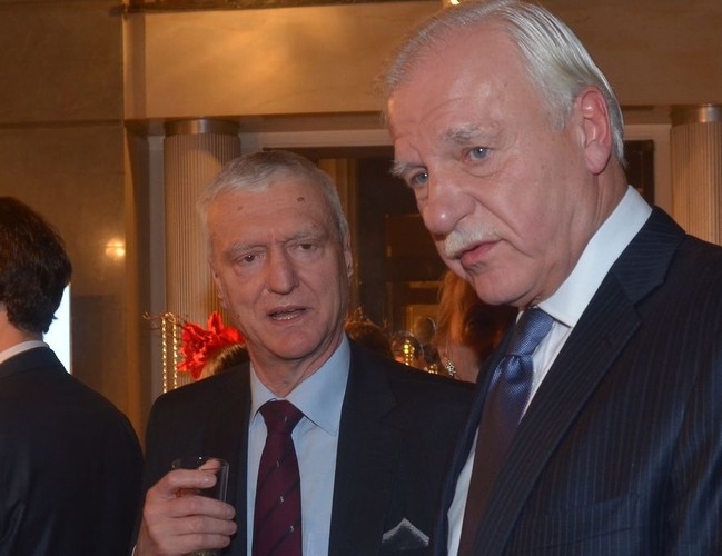 Były szef dyplomacji Andrzej Olechowski i były minister nauki Michał Kleiber