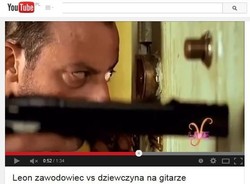 Leon zawodowiec rozprawia się z dziewczyną z gitarą [WIDEO]