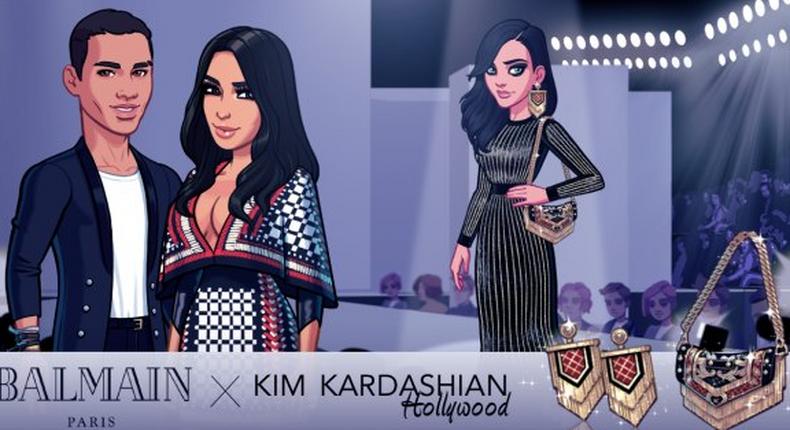 Balmain's Olivier Rousteing designs exclusively for Kim Kardashian's game