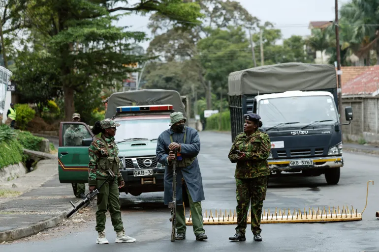 heavy security deployment
