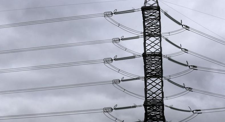 Overhead power lines of the Estonian power distribution company Elering are pictured in Tallinn, Estonia, September 30, 2015. REUTERS/Ints Kalnins