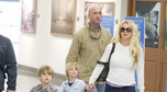 Britney Spears z synami: Jaydenem i Seanem na lotnisku