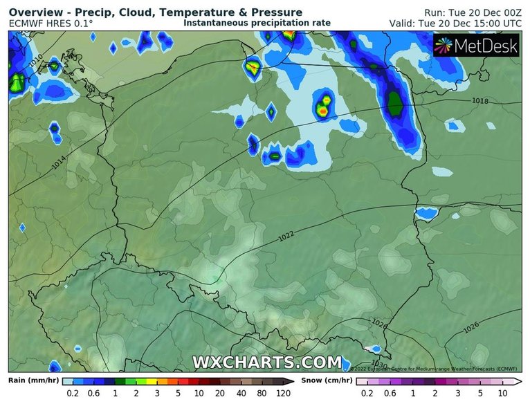 We wtorek miejscami spadnie deszcz, ale możliwe są też przejaśnienia.