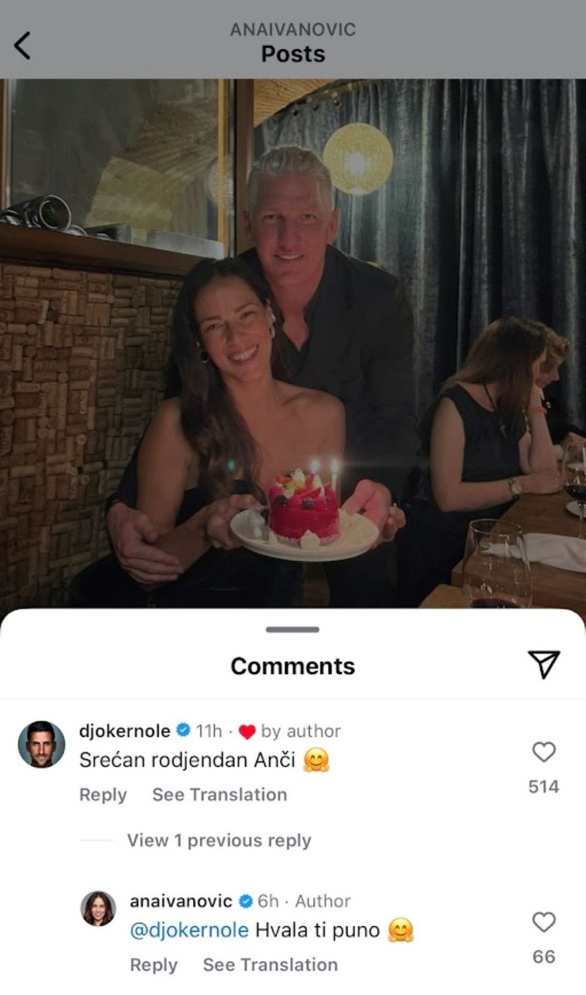 Ana Ivanović proslavila rođendan