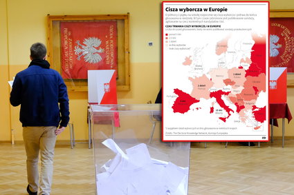 Cisza wyborcza w Polsce. Tak wypadamy na tle Europy [MAPA]