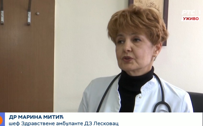 Marina Mitić, šef Zdravstvene ambulante DZ Leskovac