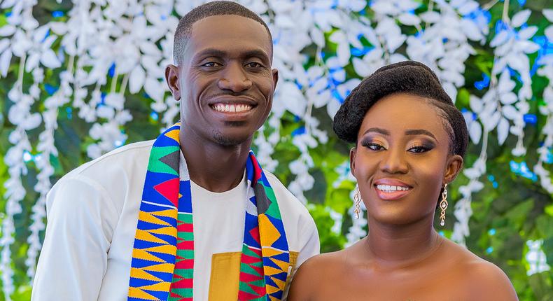 This adorable couple gave the perfect Kente goals during their marriage ceremony