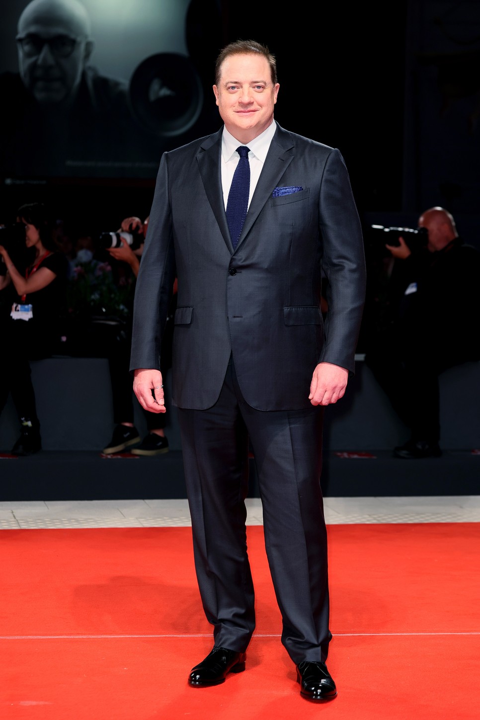Brendan Fraser a The Whale díszbemutatóján a 2022-es velencei filmfesztiválon