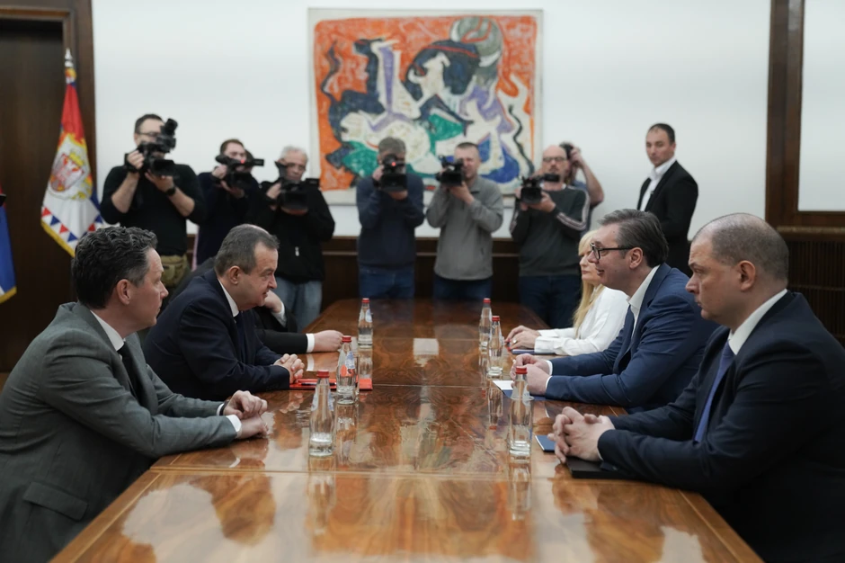 Dačić je bio danas na konsultacijama sa Vučićem u vezi sa novim mandatarom