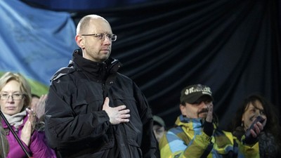 Arsenij Jaceniuk Majdan Kijów Ukraina