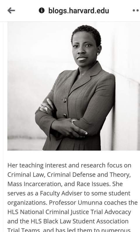 Umunna was a lecturer for several years at the George Washington University Law School.(Facebook/Dehlia Umunna)