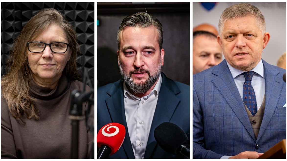 Marta Šimečková, Ľuboš Blaha a Robert Fico