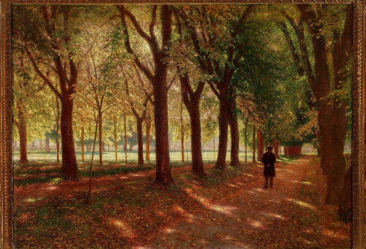 Park Schleissheim w pobliżu Monachium, 1895, olej, płótno, 69 x 95 cm, kolekcja prywatna