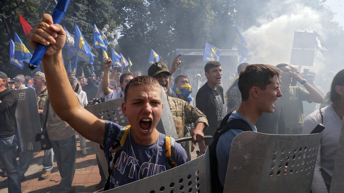 ukraina, zamieszki, kijów, parlament