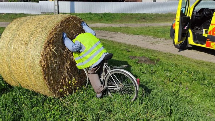 bicikli, mentő, sürgősségi, mentők